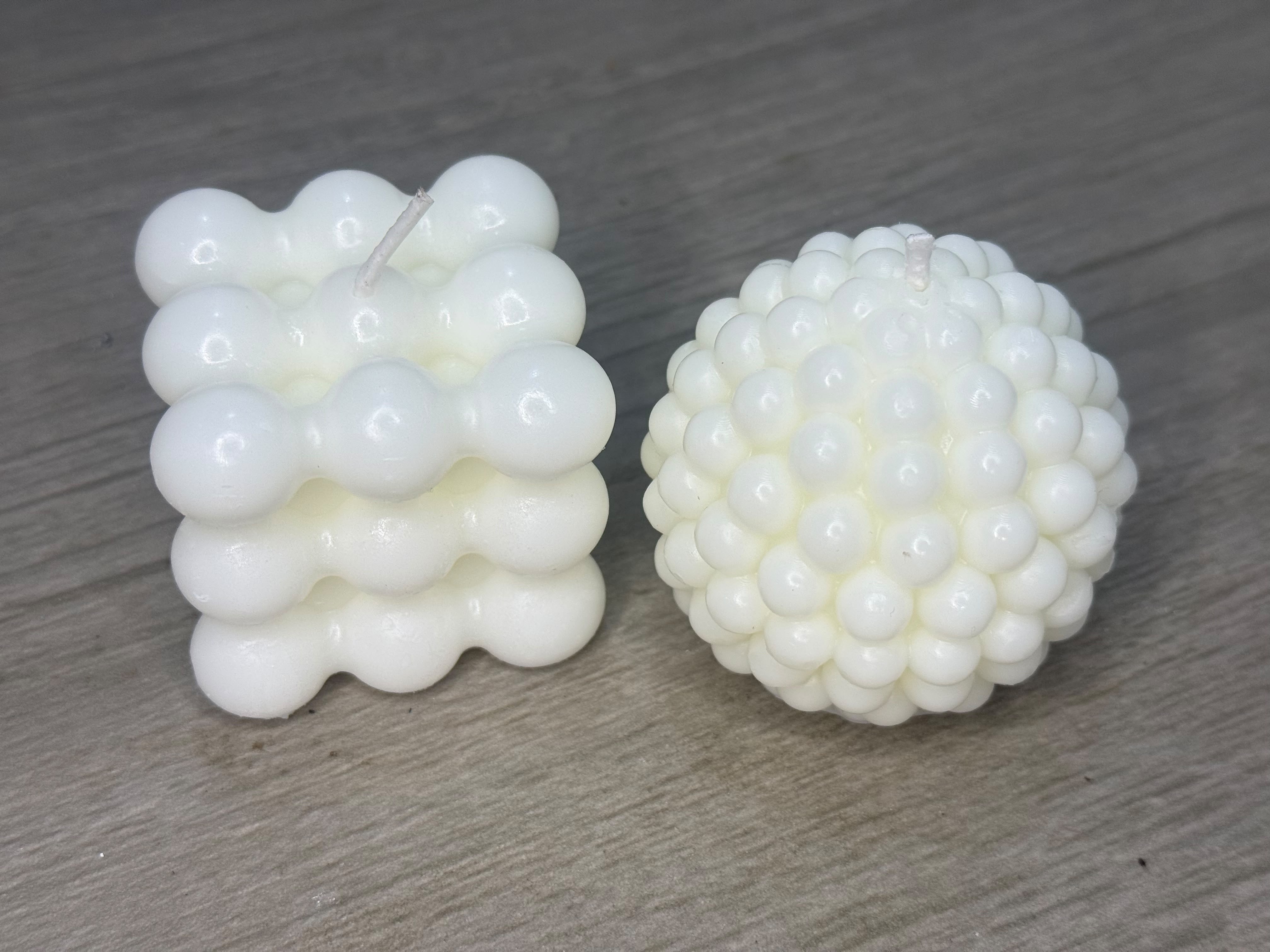 Set de 2 velas Bubble decorativas